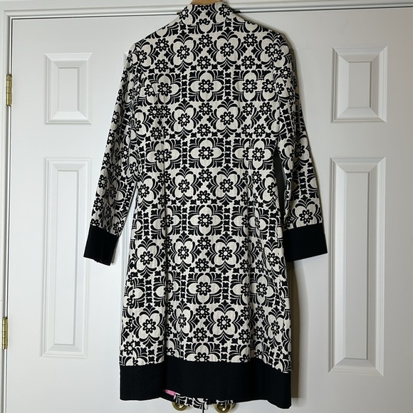 Lilly Pulitzer Vintage Jacquard Daria coat Jacket 100% cotton size 10 - Picture 7 of 9